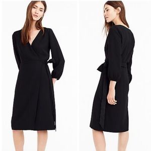 J. Crew | Wrap dress in 365 crepe black